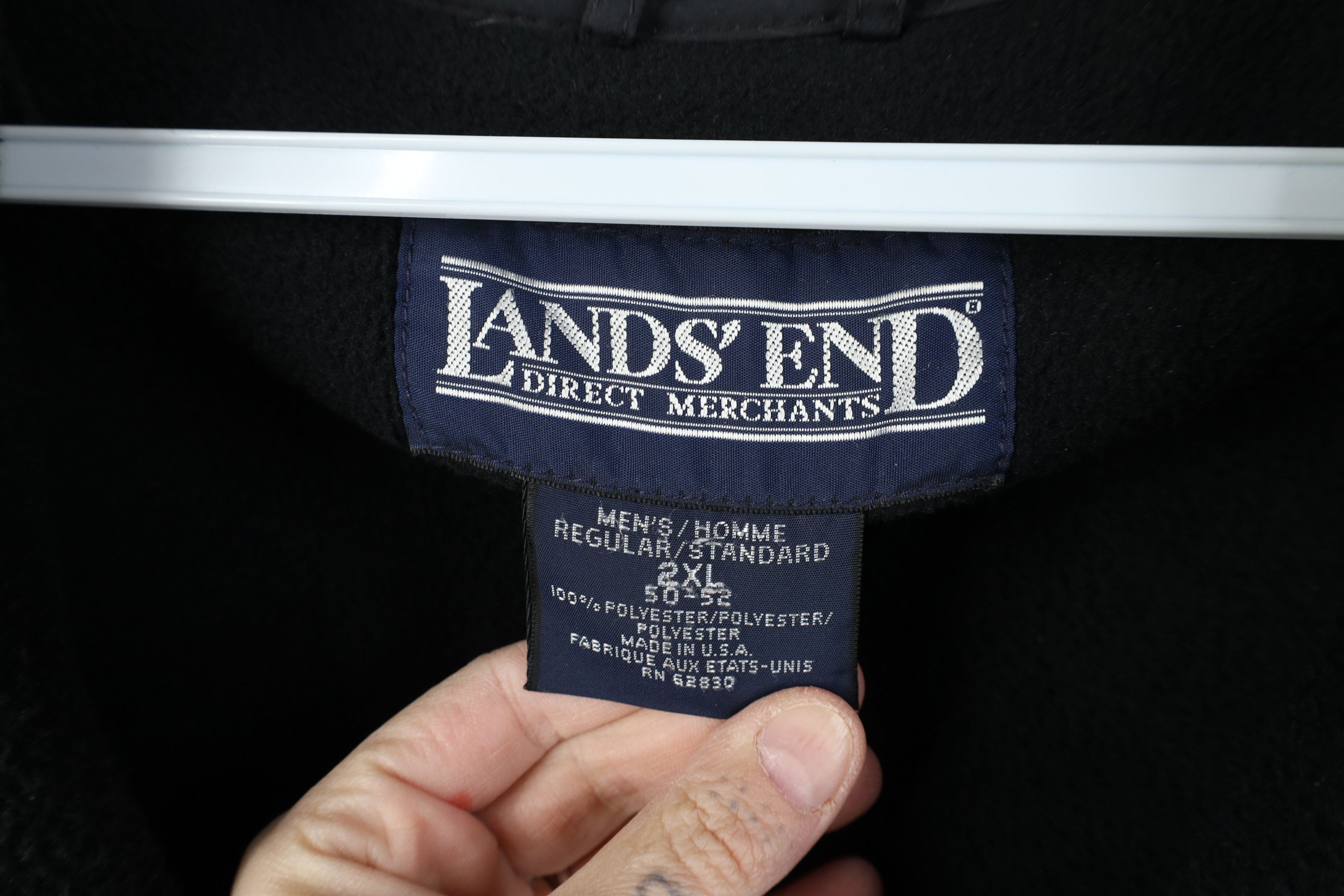 Lands' End Vintage 90s Lands End Half Zip Fleece Pullover Sweater USA Size US XXL / EU 58 / 5 - 9 Thumbnail
