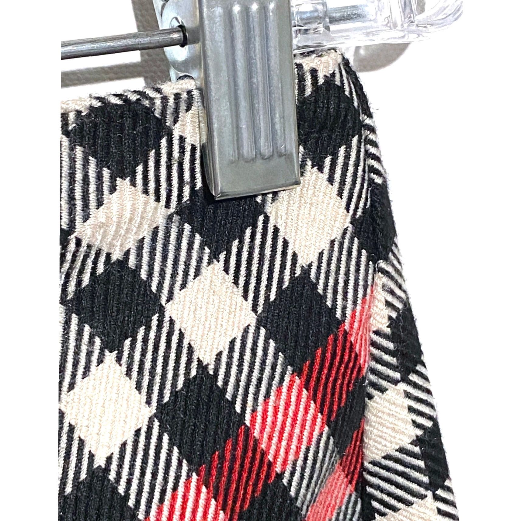 Vintage VINTAGE Who What Wear Gingham Plaid Wrap Front Button Mini Skirt 4 Preppy Y2K Black Red Womens Skirt Size 27" / US 4 / IT 40 - 4 Thumbnail