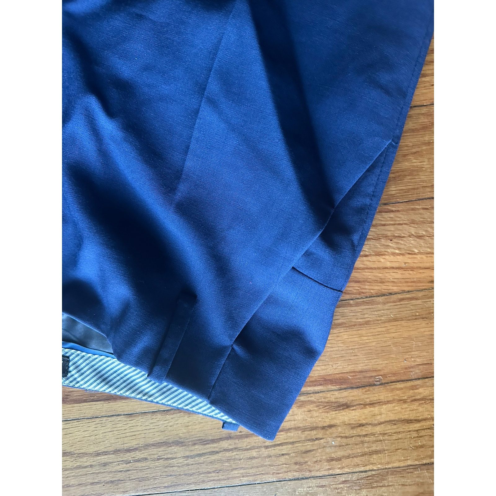 Zara Zara Woman 100% Wool Straight-Leg Trousers – Dark Navy Size 26" / US 2 / IT 38 - 4 Thumbnail