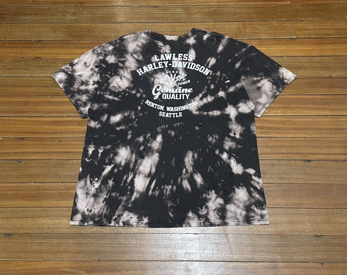 Harley Davidson × Vintage Rare Design Vintage Harley Davidson Distressed T-shirt 2000s Size US XXL / EU 58 / 5 - 2 Thumbnail