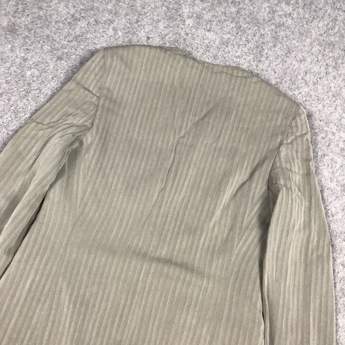 Giorgio Armani × Vintage GIORGIO ARMANI DESIGN STRIPED BLAZER COAT JACKET Size S / US 4 / IT 40 - 7 Thumbnail