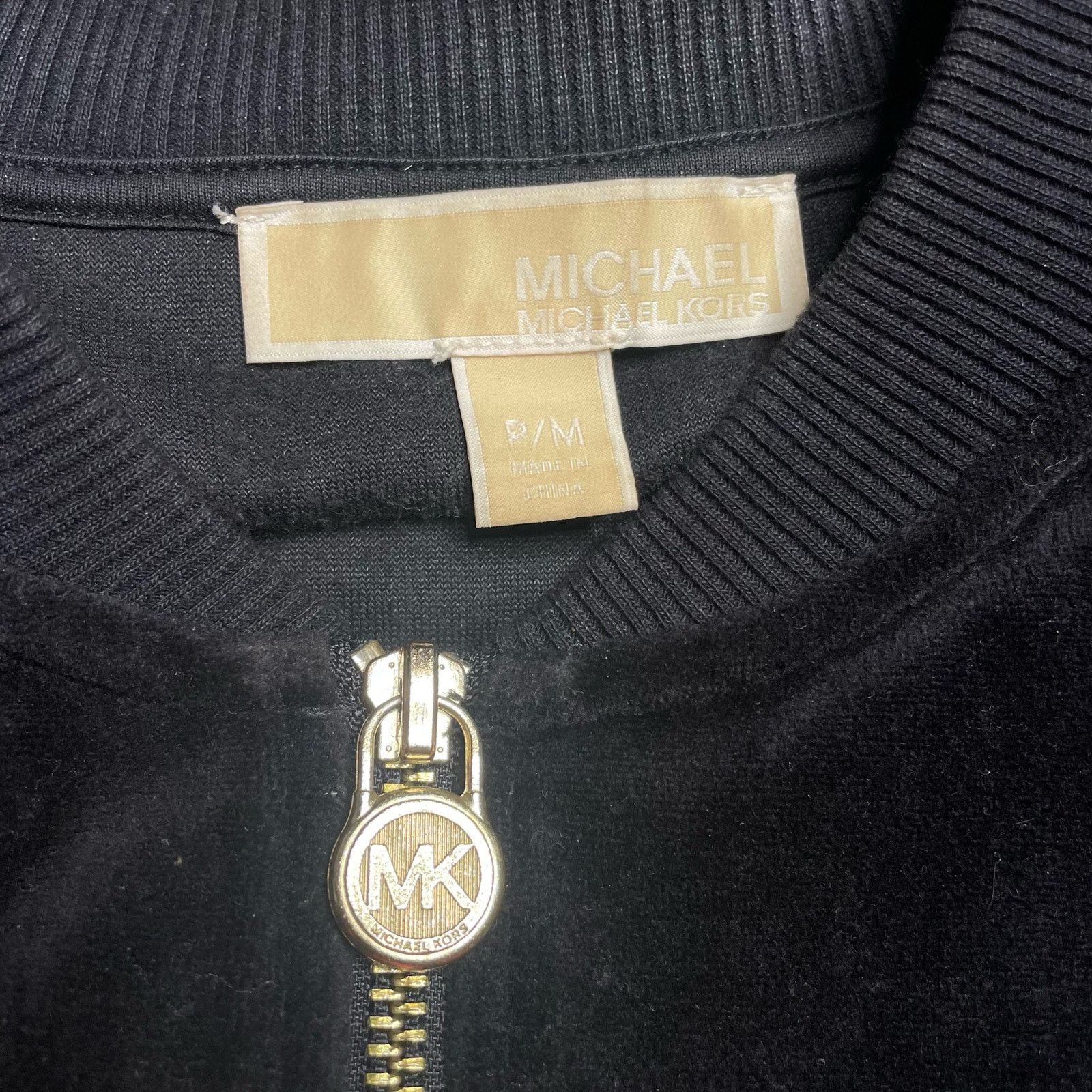Michael Kors Michael Kors Velour Track Jacket Size M / US 6-8 / IT 42-44 - 4 Thumbnail