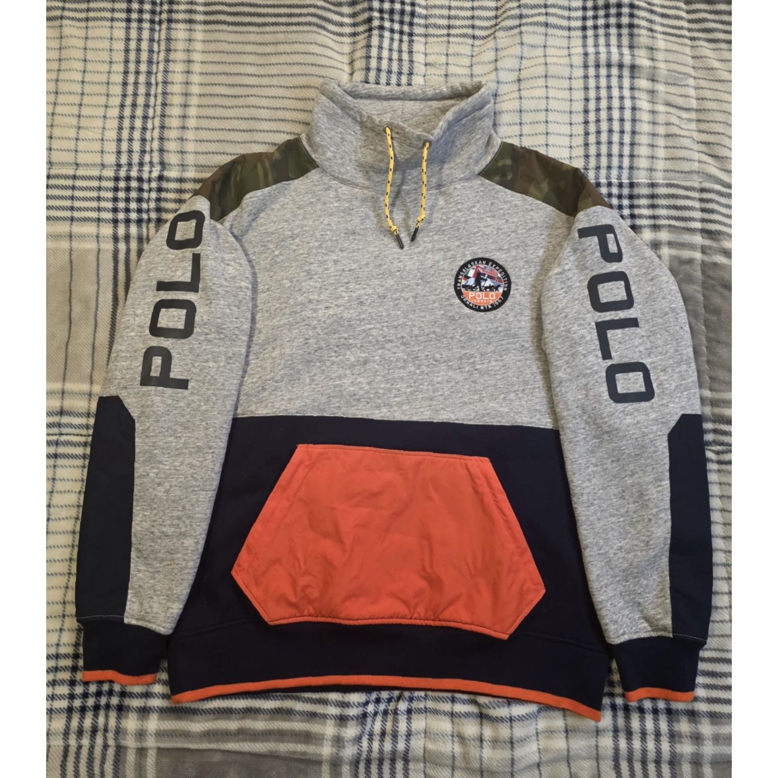 Polo Ralph Lauren Polo Ralph Lauren Transalaskan Expedition Pullover Grey Camo Terrain Mock Medium Sweatshirt Long Sleeve Camouflage Pockets Mens Size US M / EU 48-50 / 2 - 2 Thumbnail