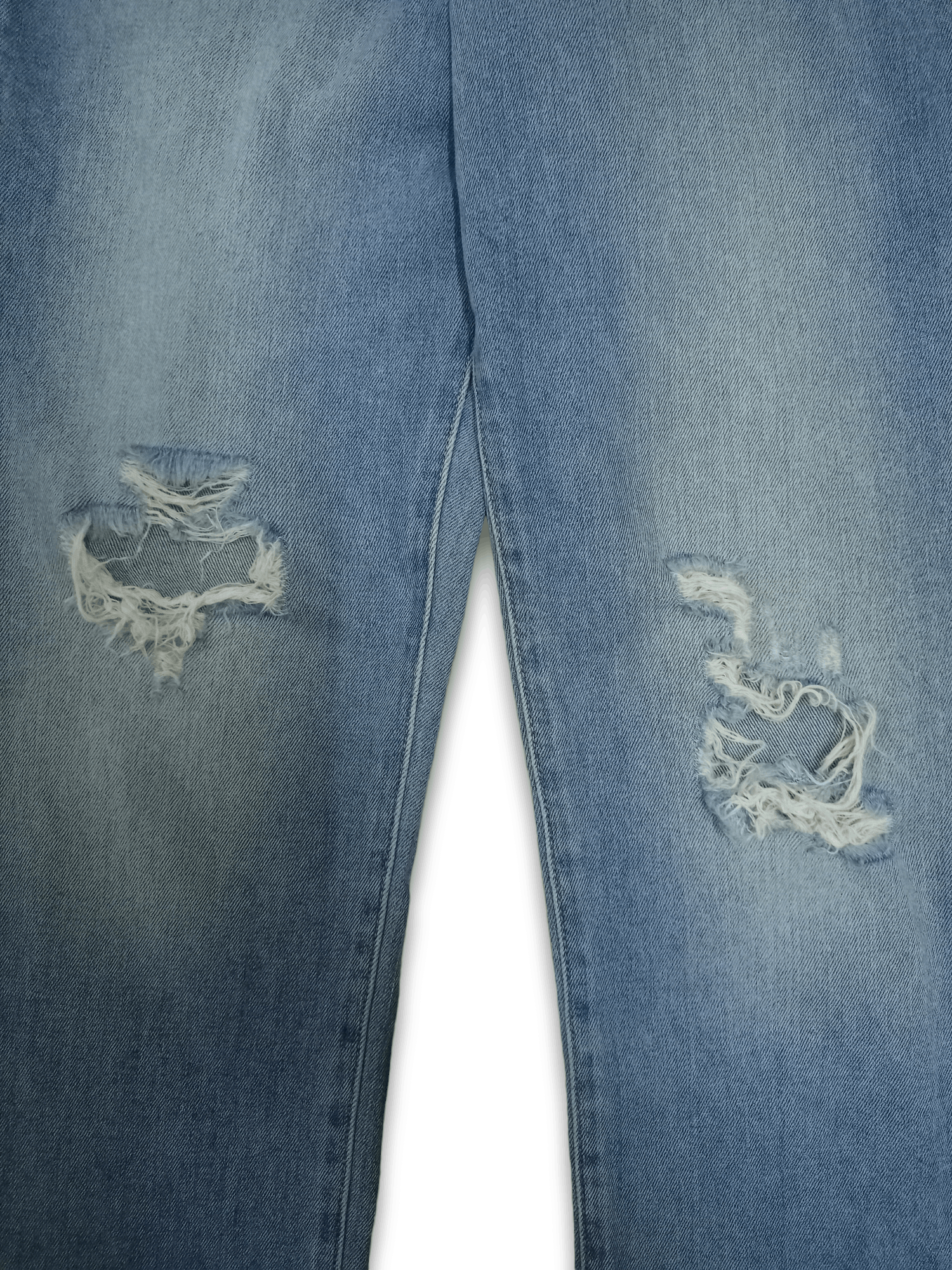 Japanese Brand × Uniqlo Vintage Japanese Uniqlo Blue Wash Distressed Jeans 24x27 Size 24" / US 00 / IT 34 - 7 Thumbnail