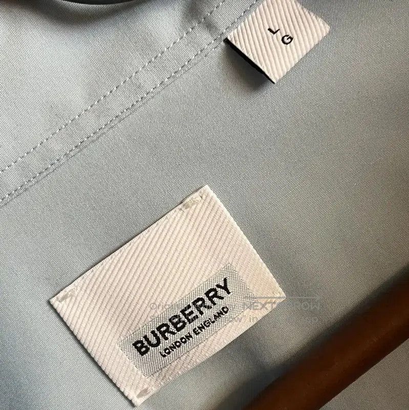 Burberry Burberry Blue Cotton Long Sleeve Shirt. Size US L / EU 52-54 / 3 - 5 Thumbnail