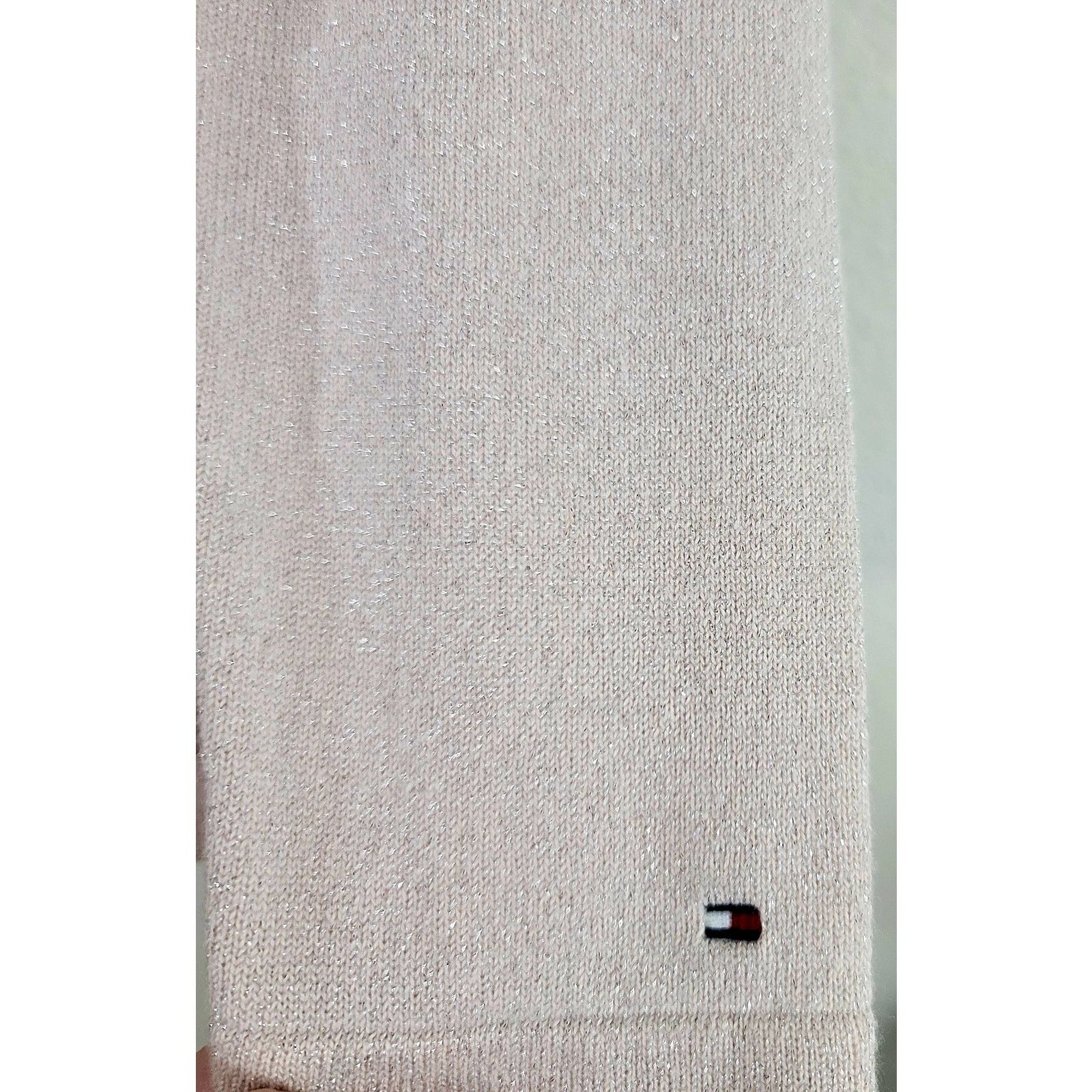 Tommy Hilfiger Tommy Hilfiger Pink Silver Sparkly V Neck Long Sleeve Top M Size M / US 6-8 / IT 42-44 - 7 Thumbnail