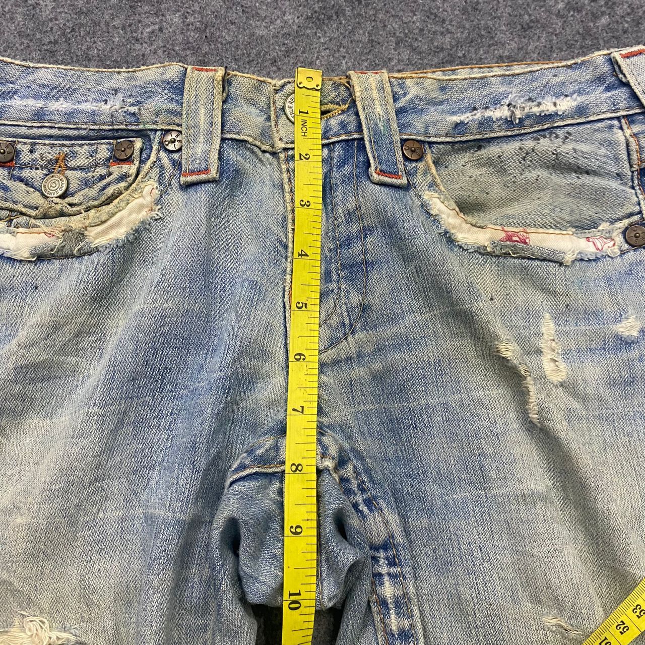 True Religion 💥Flare💥Vintage True Religion Distressed Denim Size US 30 / EU 46 - 7 Thumbnail
