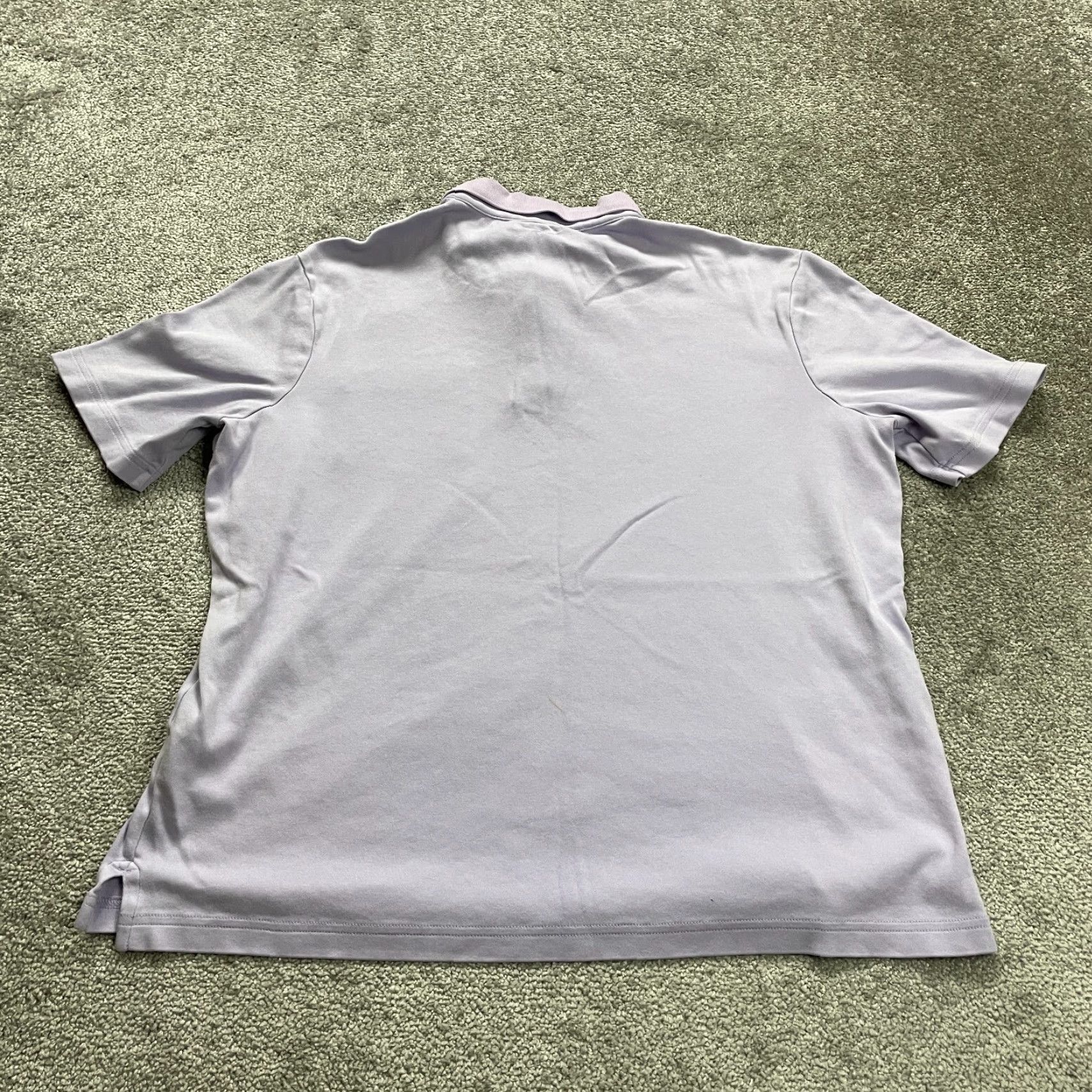 Lands' End Lands' End Polo Shirt Mens Large Purple Short Sleeve Cotton Top Regular Fit No Iron/Noclose N/A Size US L / EU 52-54 / 3 - 2 Thumbnail