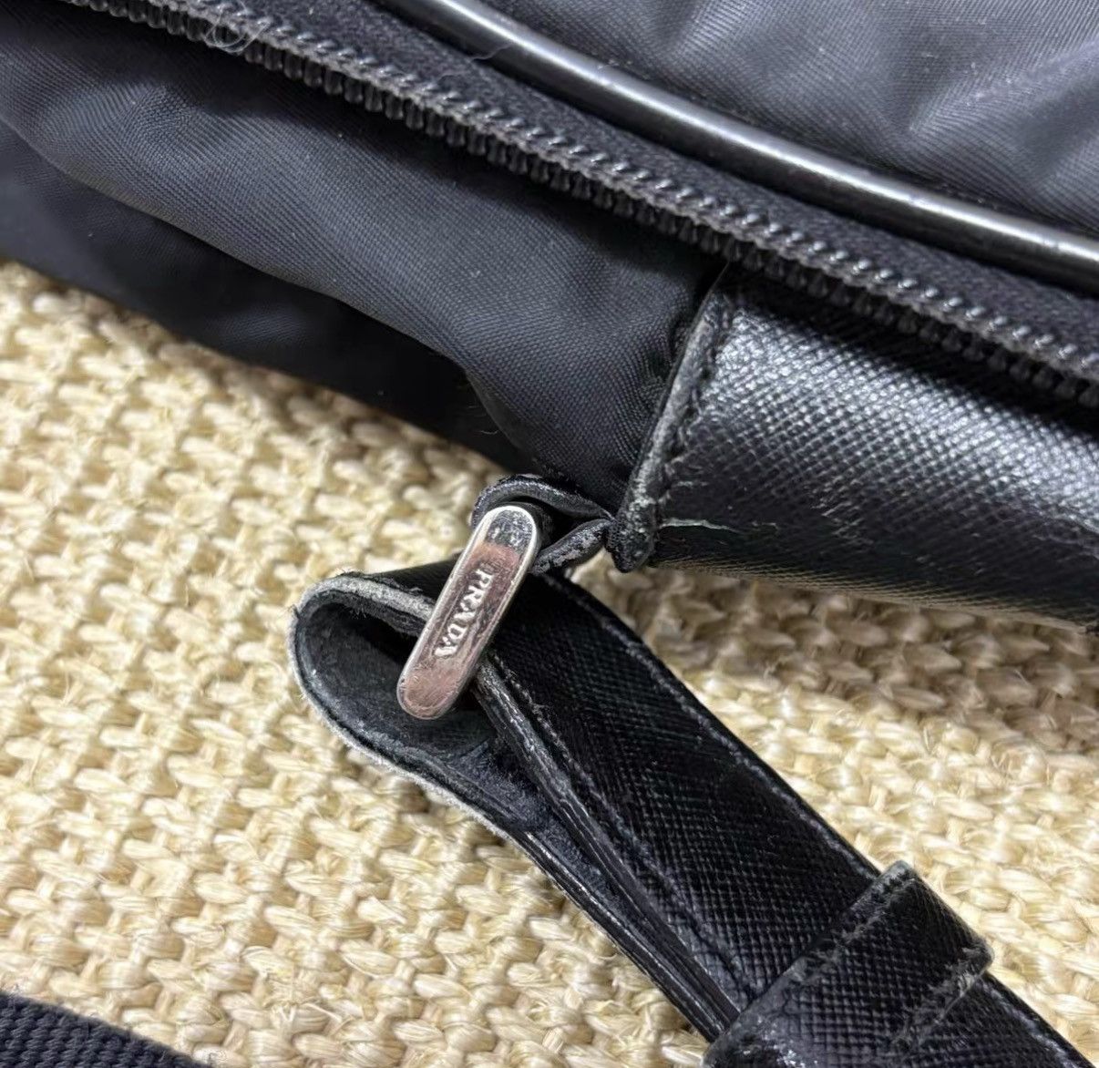 Prada Prada Briefcase Logo Leather Panel Commute Bag J29 Size ONE SIZE - 4 Thumbnail