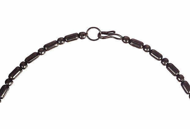 Designer India Style White Metal Bead Necklace Size ONE SIZE - 5 Thumbnail