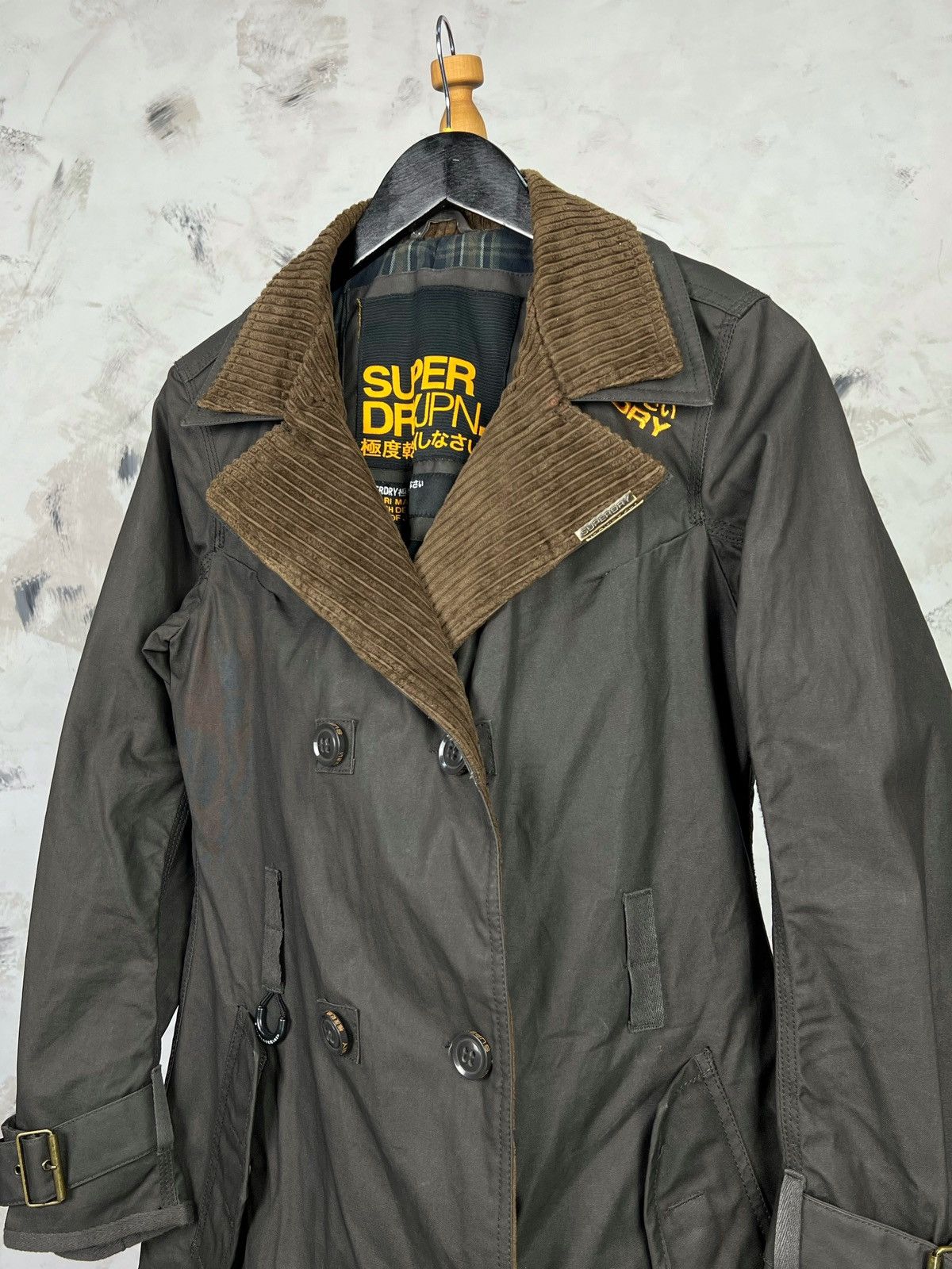Superdry Vintage Superdry Waxed Trench Coat Jacket Size M Size M / US 6-8 / IT 42-44 - 3 Thumbnail