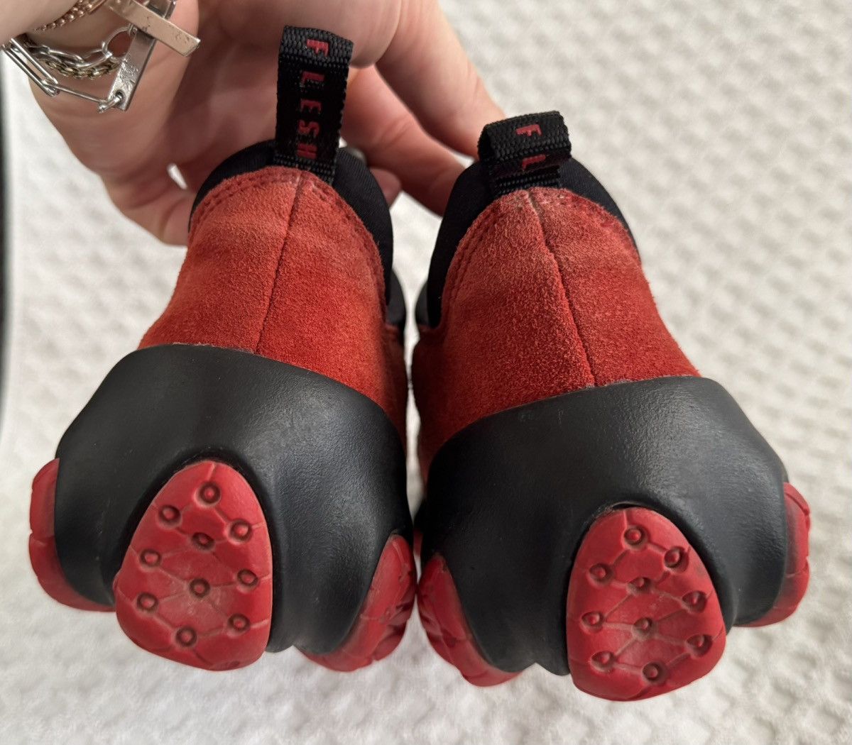 Oakley Vintage Y2K Oakley Flesh Shoes Red Suede Size 9 Bottlecap Size US 9 / EU 42 - 8 Thumbnail