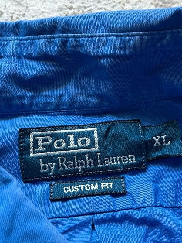 Polo Ralph Lauren Polo Ralph Lauren Sz XL Custom Fit Small Pony Blue Shirt Size US XL / EU 56 / 4 - 14 Thumbnail