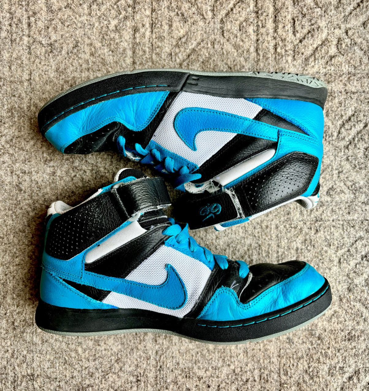 Nike Custom Teal Black White Nike 6.0 Hi Tops Grailed