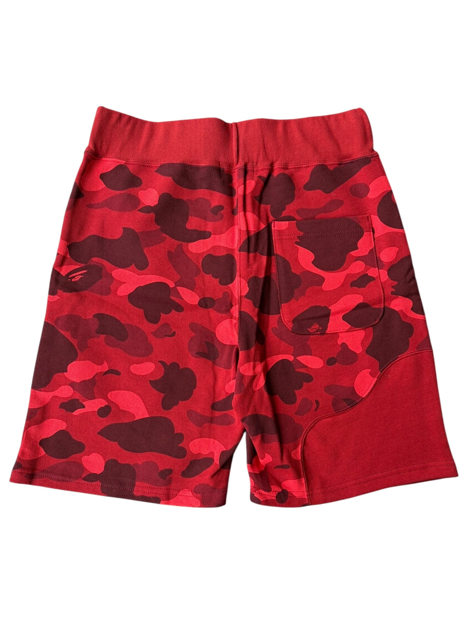 Bape Bape Red Camo White College Logo Shorts Size US 30 / EU 46 - 2 Thumbnail