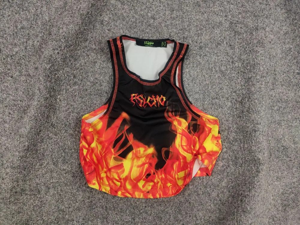 Jaded London Jaded London Design flame Racer Art tank top cropped Size M / US 6-8 / IT 42-44 - 2 Thumbnail