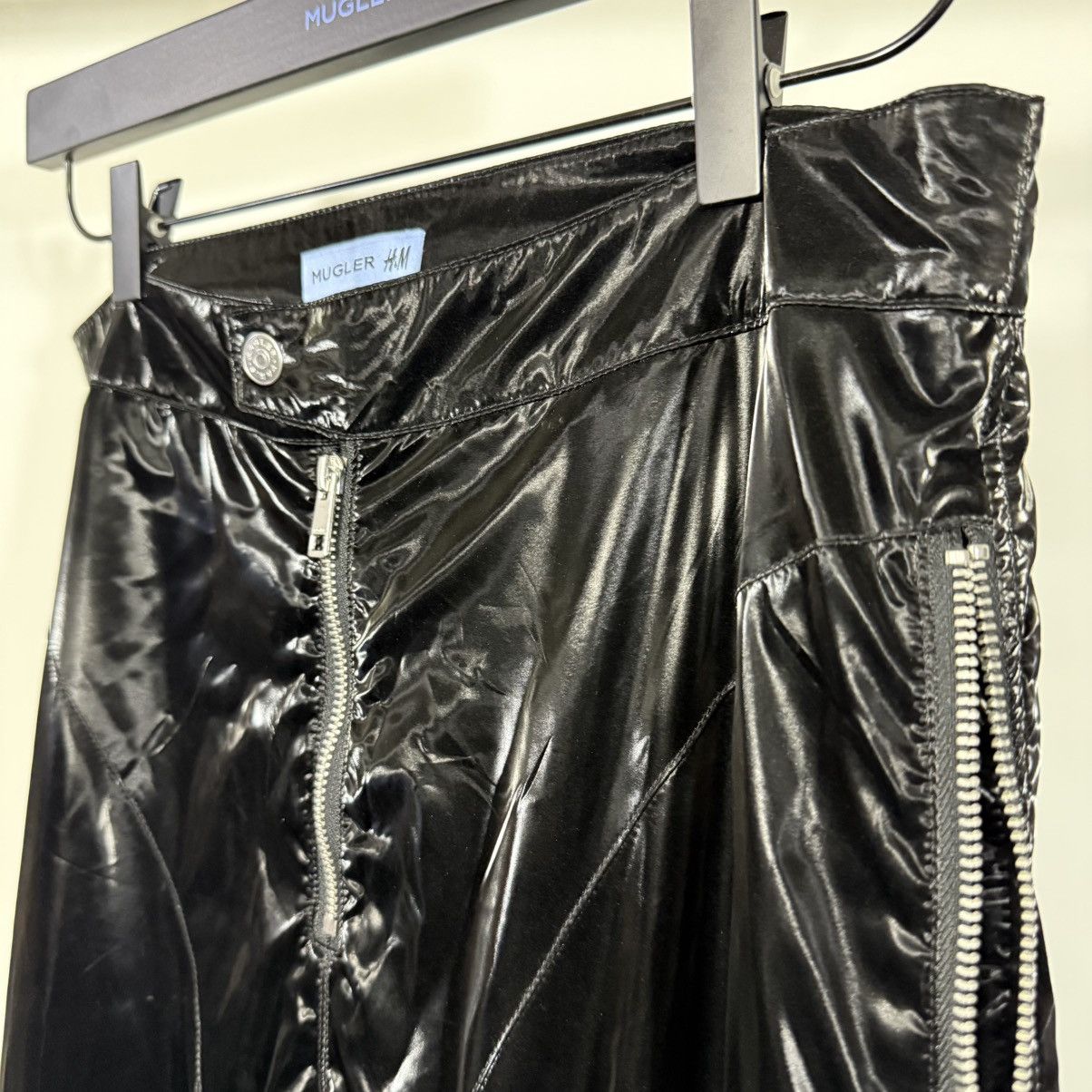 H&M × Mugler × Thierry Mugler Mugler H&M biker pants Size US 33 - 7 Thumbnail
