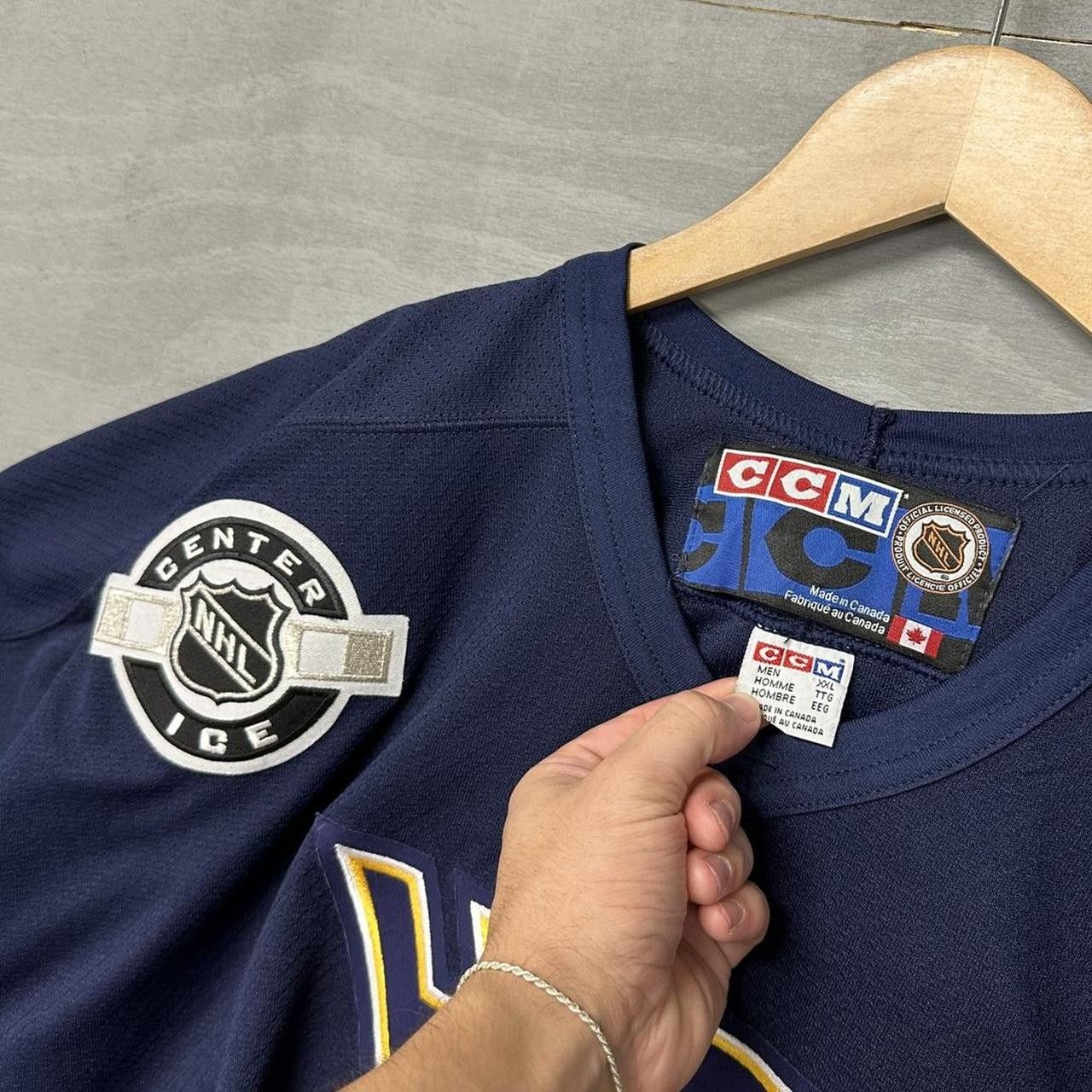 Ccm Vintage CCM St. Louis Blues NHL Short Sleeve Jersey XXL Size US XXL / EU 58 / 5 - 2 Thumbnail
