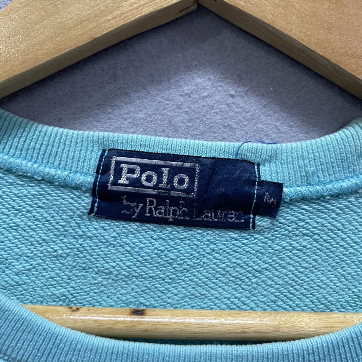 Polo Ralph Lauren Polo Ralph Lauren Vintage Crewneck Sweatshirt Light Teal Size US M / EU 48-50 / 2 - 8 Thumbnail
