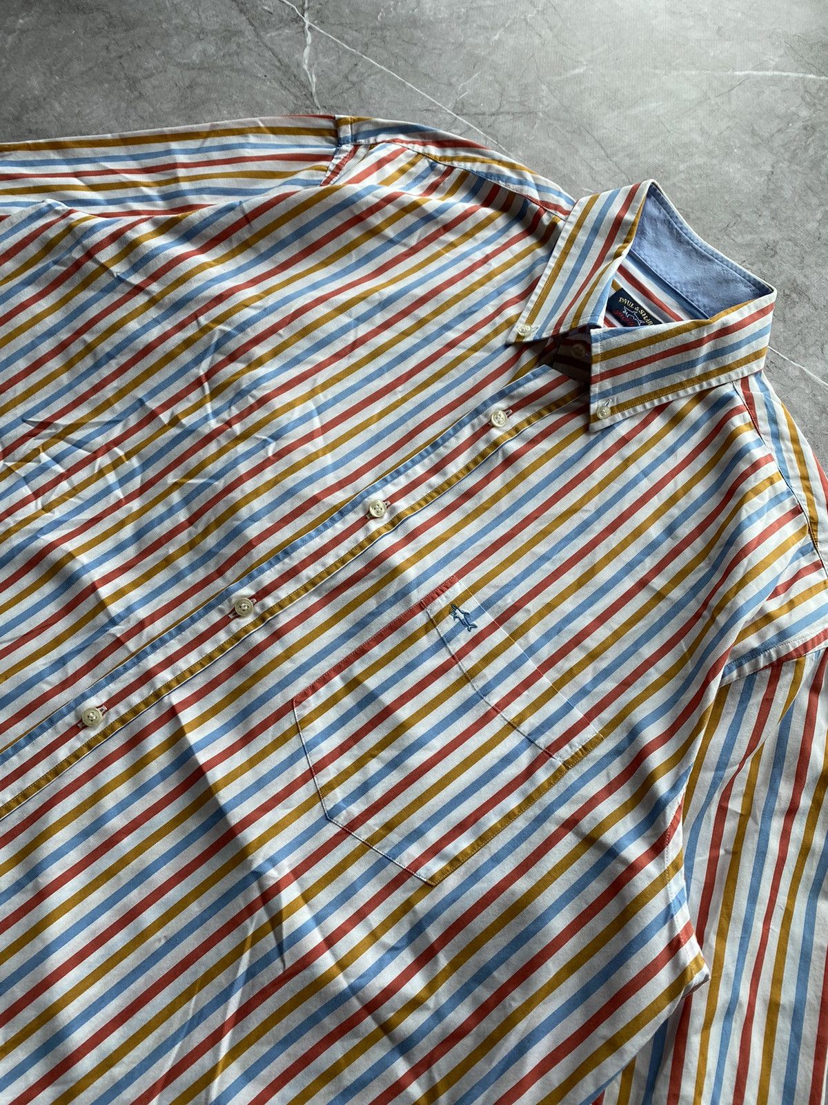 Paul & Shark Paul & Shark Vintage Yachting Royal Club Shirt Button Up Size US XL / EU 56 / 4 - 4 Thumbnail