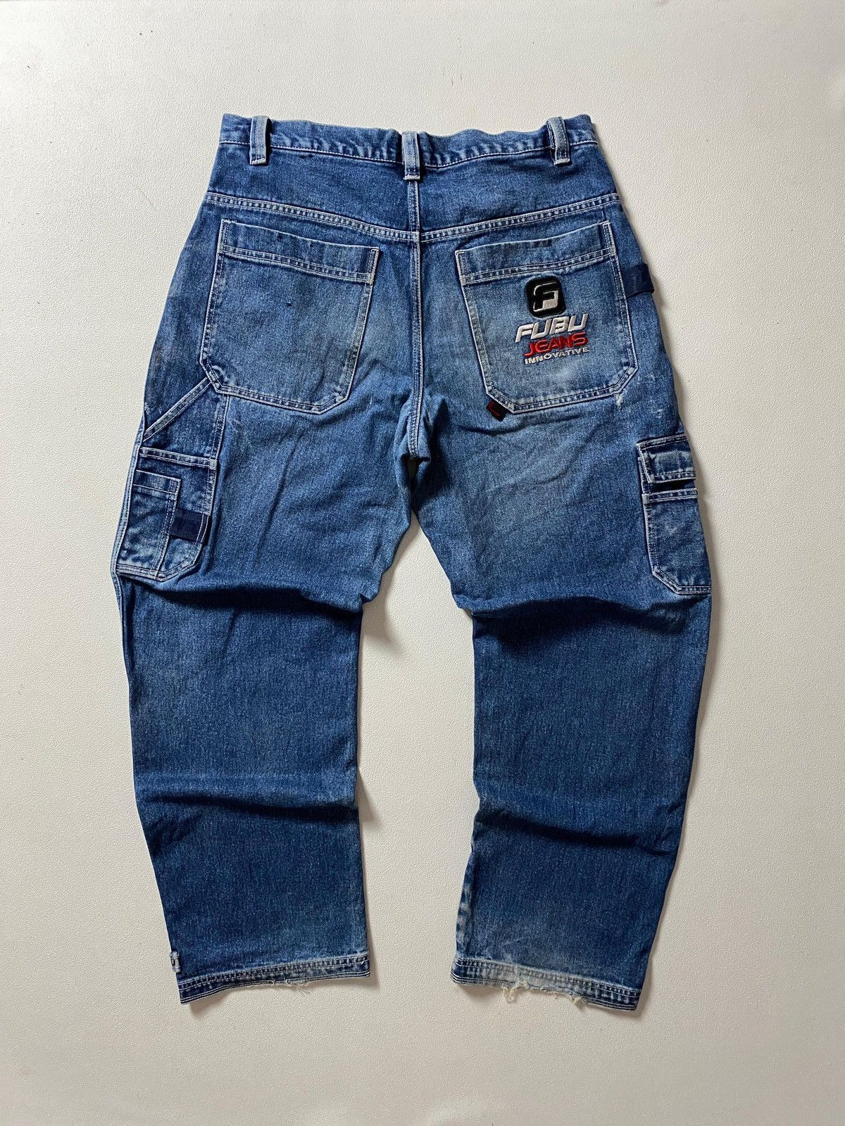 Fubu Fubu y2k Embroidered Carpenter Jeans Blue Size US 36 / EU 52 - 14 Thumbnail
