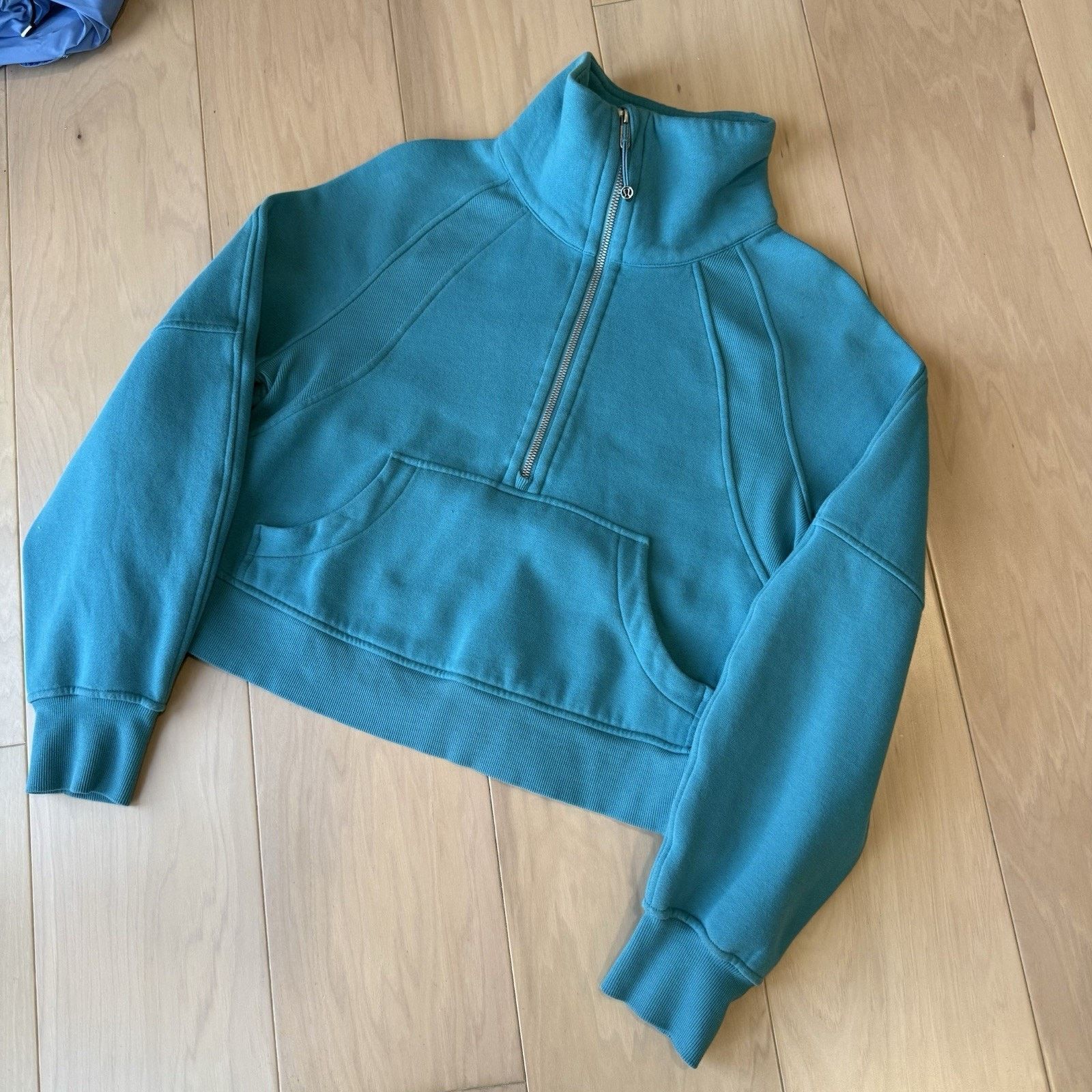 Lululemon Lululemon Scuba Oversized Funnel Neck XS/S Blue Fleece Size S / US 4 / IT 40 - 11 Thumbnail