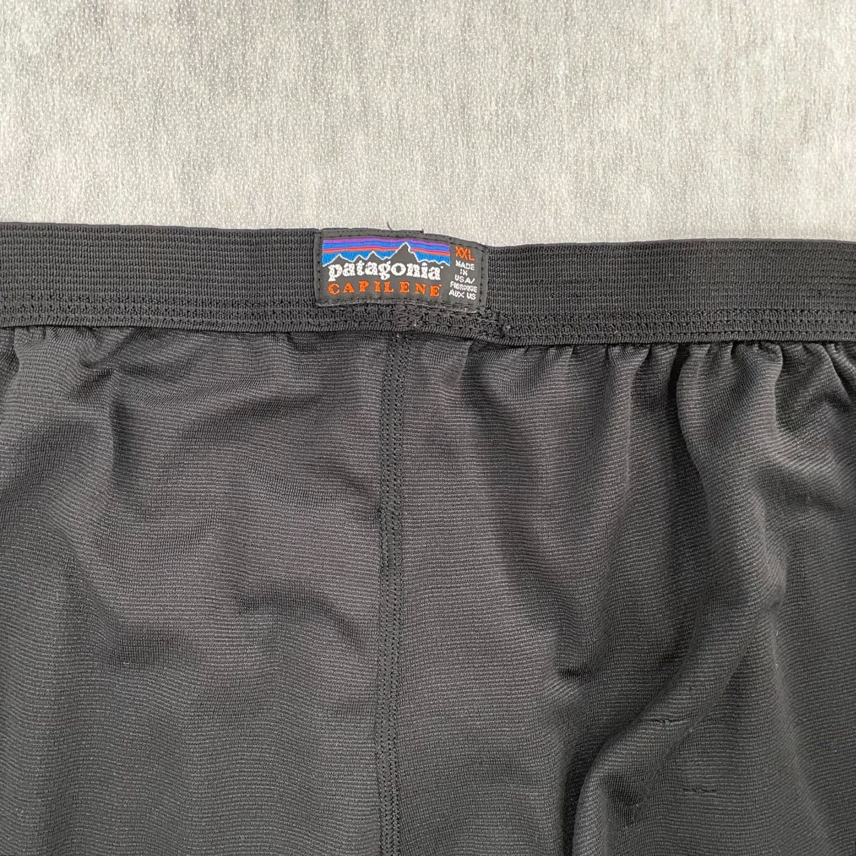 Patagonia VINTAGE Patagonia Pants 2XL Capilene Long Johns Base Layer USA Mens Black Size US 39 - 4 Thumbnail