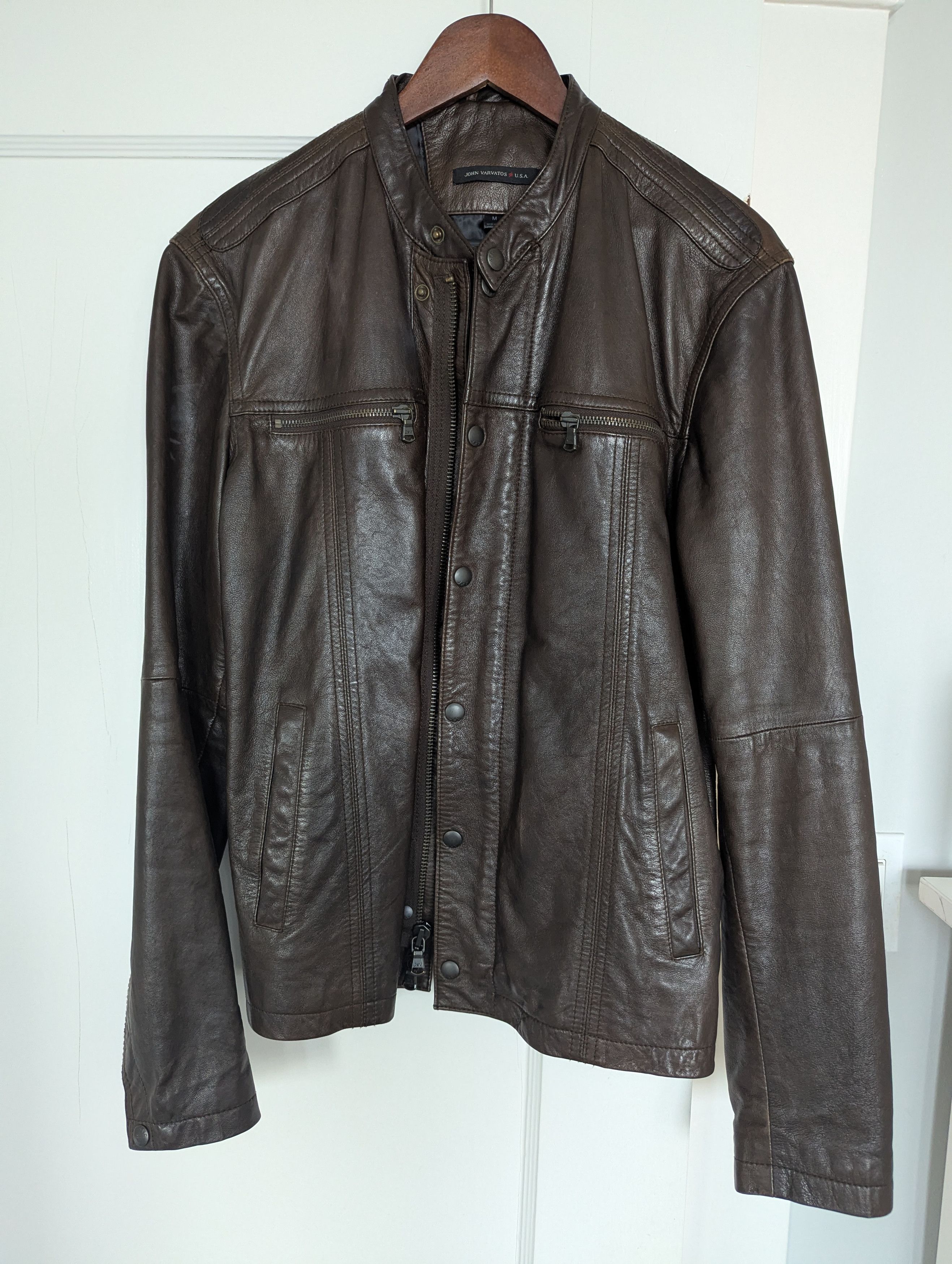 John Varvatos John Varvatos Star USA Moto Jacket 100% Sheep Skin Size US M / EU 48-50 / 2 - 1 Thumbnail