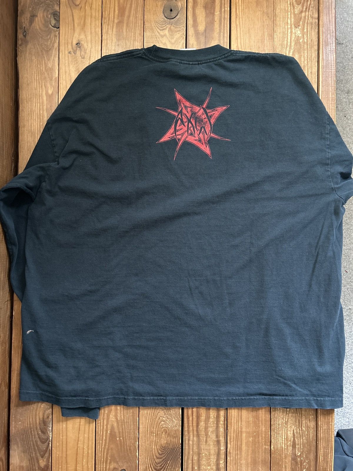 Vintage Vintage 90s Y2K Property of Axial Metal Band T-Shirt Size US XXL / EU 58 / 5 - 4 Thumbnail