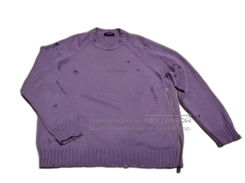 Undercover Undercover 21SS Zip Distressed Sweater Size US M / EU 48-50 / 2 - 1 Thumbnail