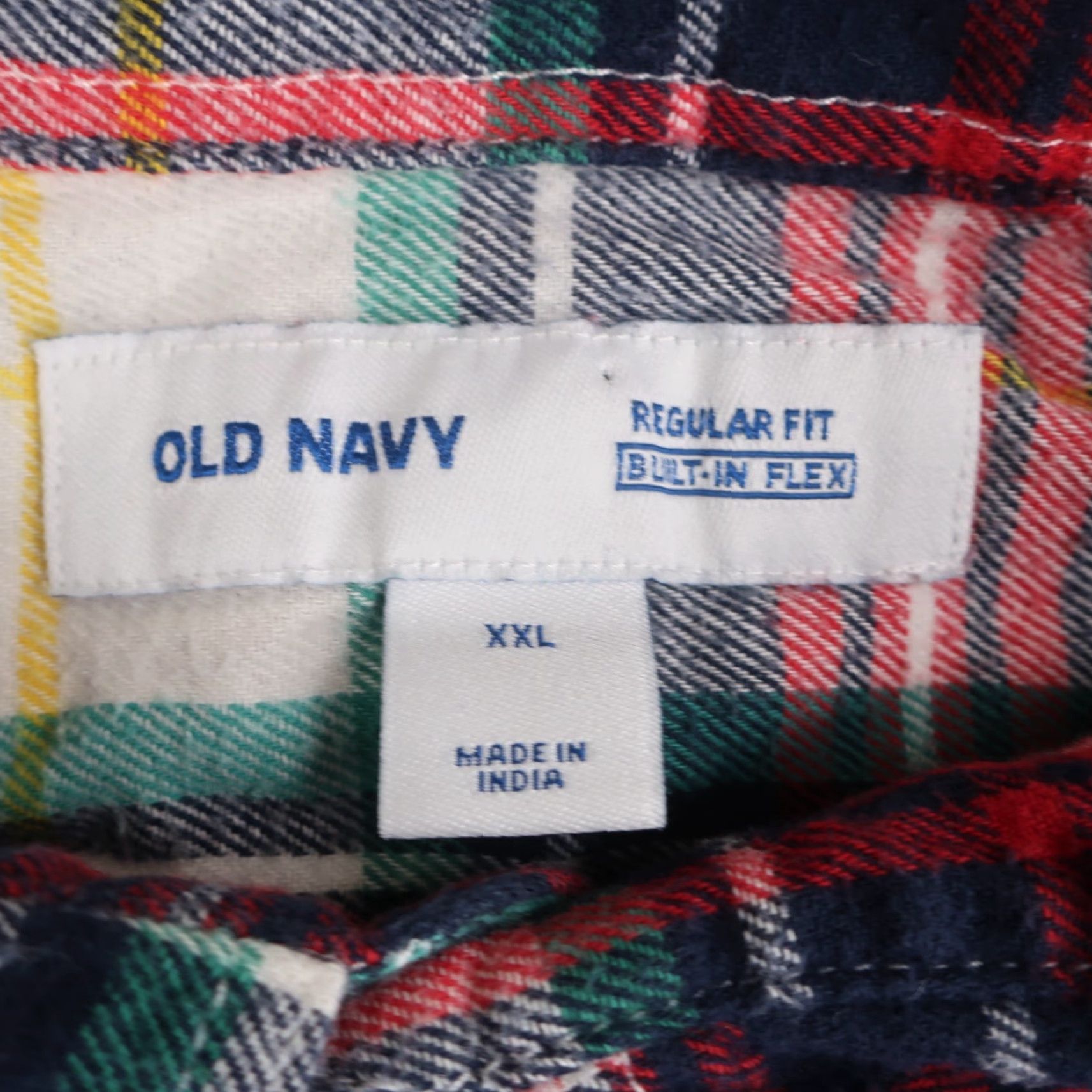 Old Navy Old Navy Flannel Shirt Men's 2XL Multicolor Plaid Long Sleeve Size US XXL / EU 58 / 5 - 3 Thumbnail