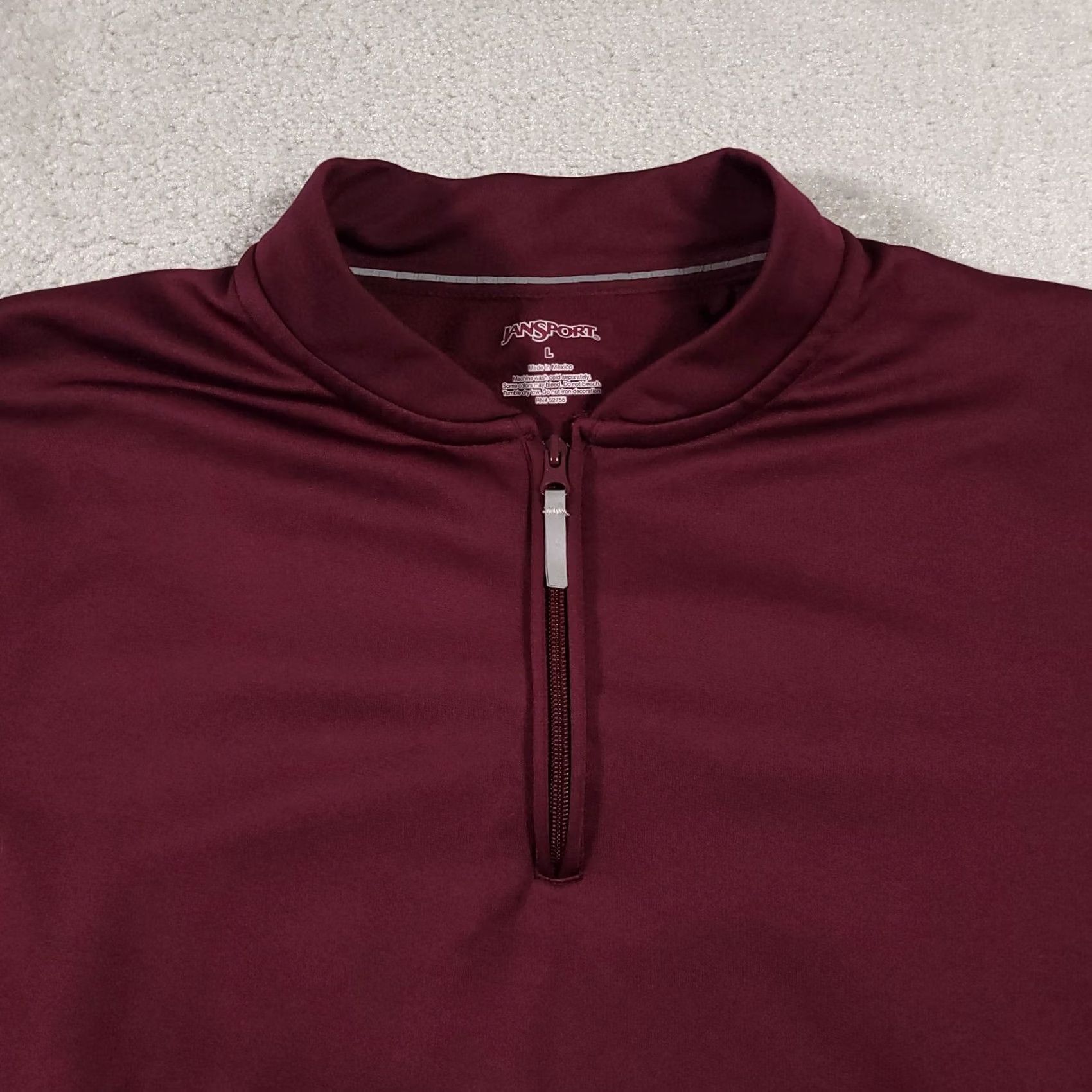 Jansport VINTAGE Jansport 1/4 Zip Pullover Sweatshirt Fleece Burgundy Mens L 90s Sweatshirt Size US M / EU 48-50 / 2 - 3 Thumbnail