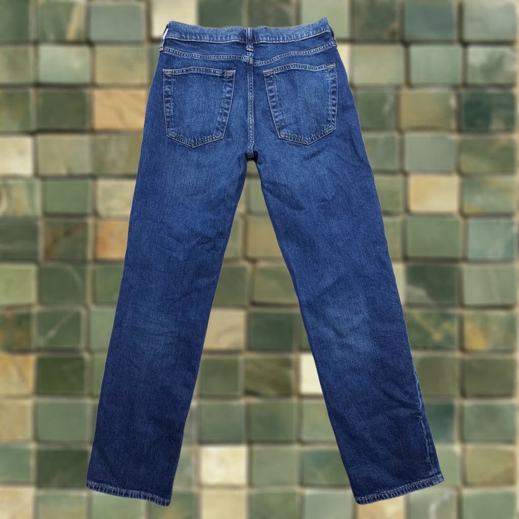 Gap VINTAGE Gap Jeans Womens 00 Blue 90s Loose Straight Dark Wash Low Rise Denim Size 24" / US 00 / IT 34 - 1 Thumbnail