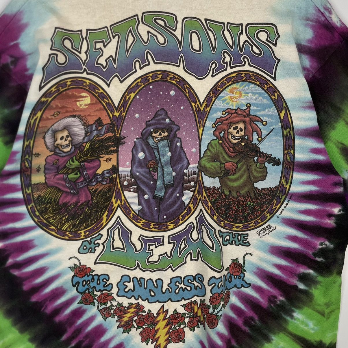 Designer × Vintage vintage T-shirt Grateful dead shirt medium 1993 tour band Size US L / EU 52-54 / 3 - 9 Thumbnail