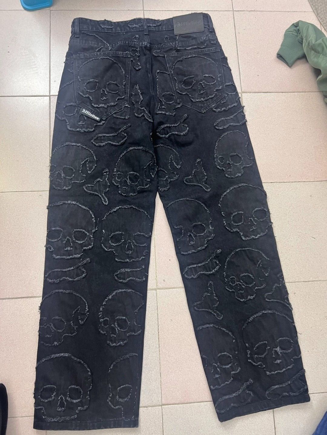 Affliction affliction skull baggy jeans Size US 32 / EU 48 - 2 Thumbnail