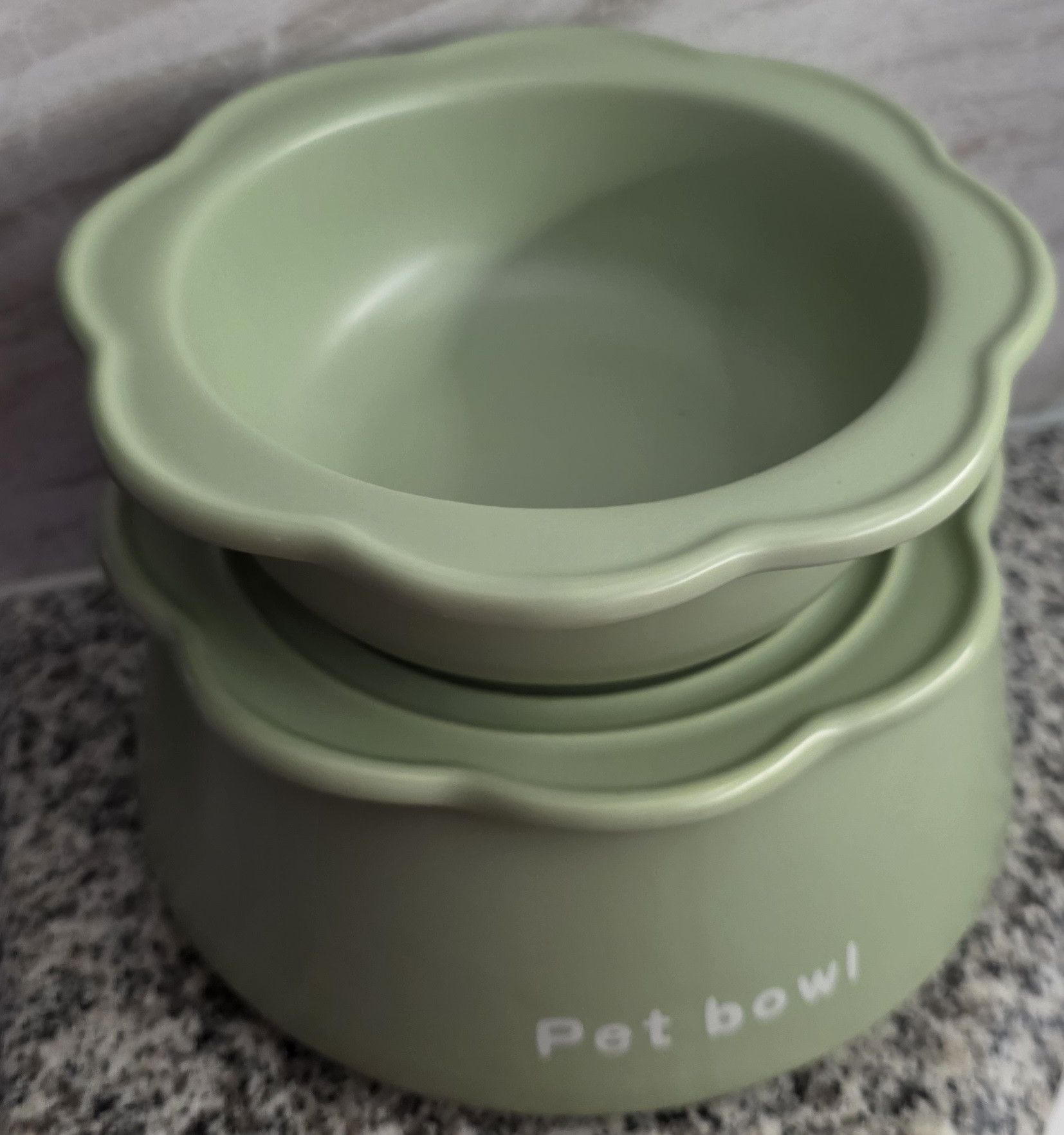 Unknown London New PETTOM 3-in-1 Ceramic Cat Pet Bowls 350ml Green Size ONE SIZE - 4 Thumbnail