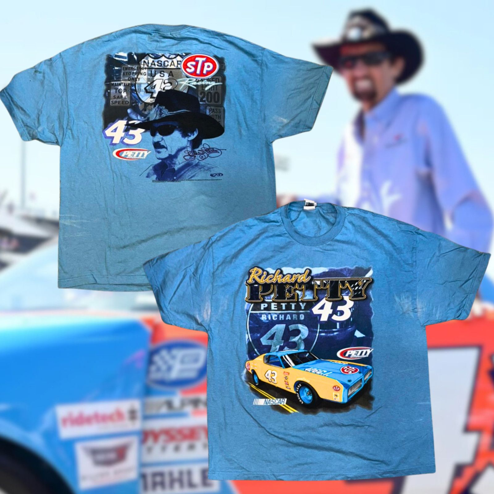 AAA Richard Petty STP Drivers Shirt 2XL The King Forever 43 VTG Size US XXL / EU 58 / 5 - 8 Thumbnail