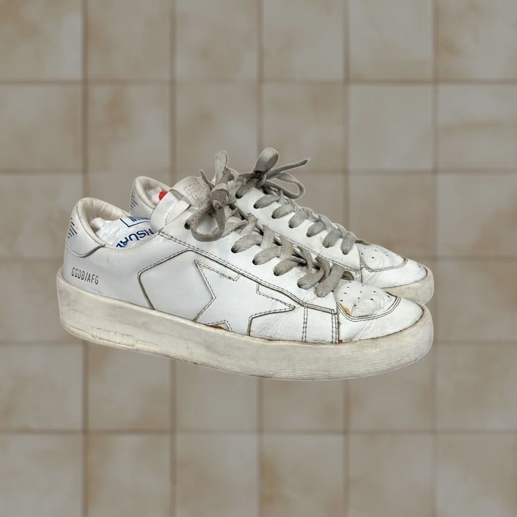 Golden Goose Golden Goose GGDB Stardan Leather Low Top Trainers Sneakers Women 36 White 6 US Women’s Shoes Size M / US 6-8 / IT 42-44 - 1 Thumbnail