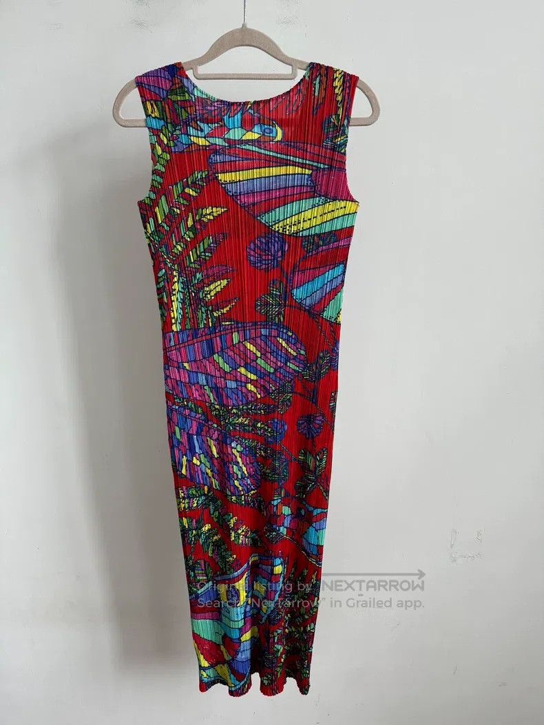 Issey Miyake Issey Miyake Rainforest Butterfly Dress Size L / US 10 / IT 46 - 2 Thumbnail