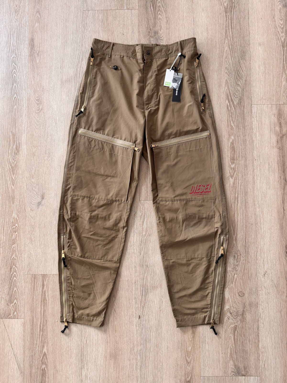 image of Diesel Cargos P-Ambridge Trousers in Olive, Men's (Size 33)