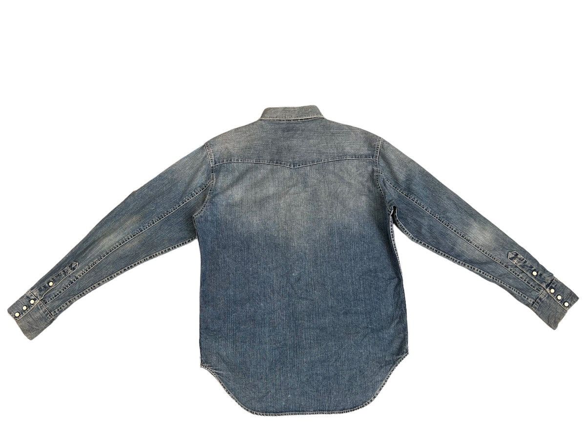 Levi's Vintage 2005 Levi’s Red Tab Faded Mud Denim Western Shirt Size US L / EU 52-54 / 3 - 2 Thumbnail