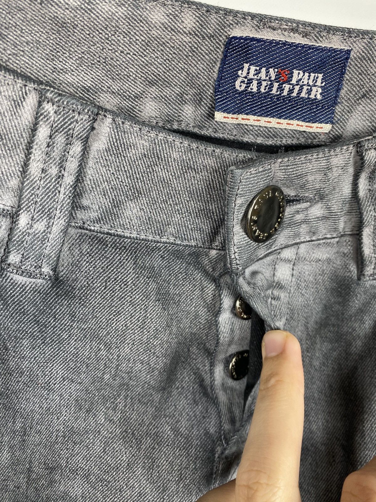 Jean Paul Gaultier Jean’s Paul Gaultier Frozen Dye Waxed Denim Jean Men size 29 Size US 29 - 10 Thumbnail