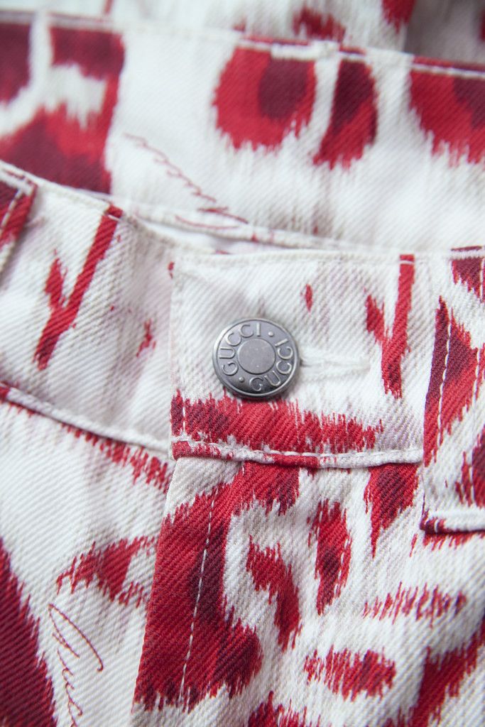 Gucci SS00 Blurry print flared pants Size 28" / US 6 / IT 42 - 6 Thumbnail