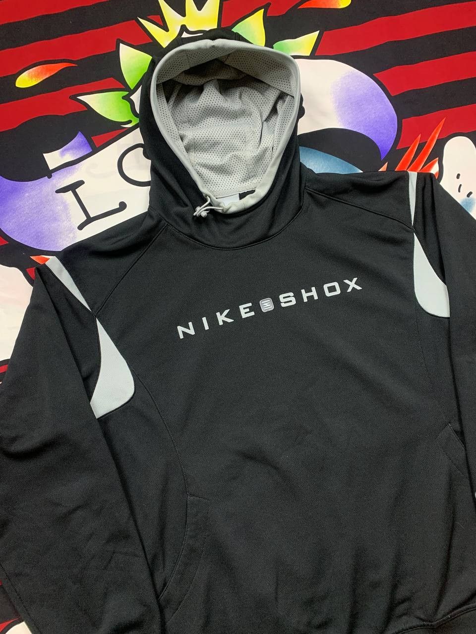 Nike RARE Vintage Nike Shox 00's drill spellout hoodie Size XL Size US XL / EU 56 / 4 - 2 Thumbnail