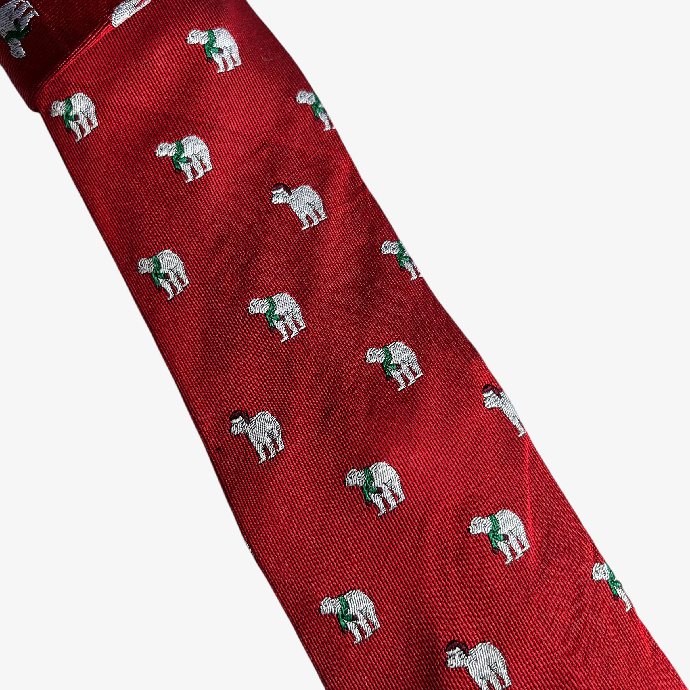 Chaps Vintage Y2K Chaps Christmas Polar Bear Print Silk Tie Size ONE SIZE - 4 Thumbnail