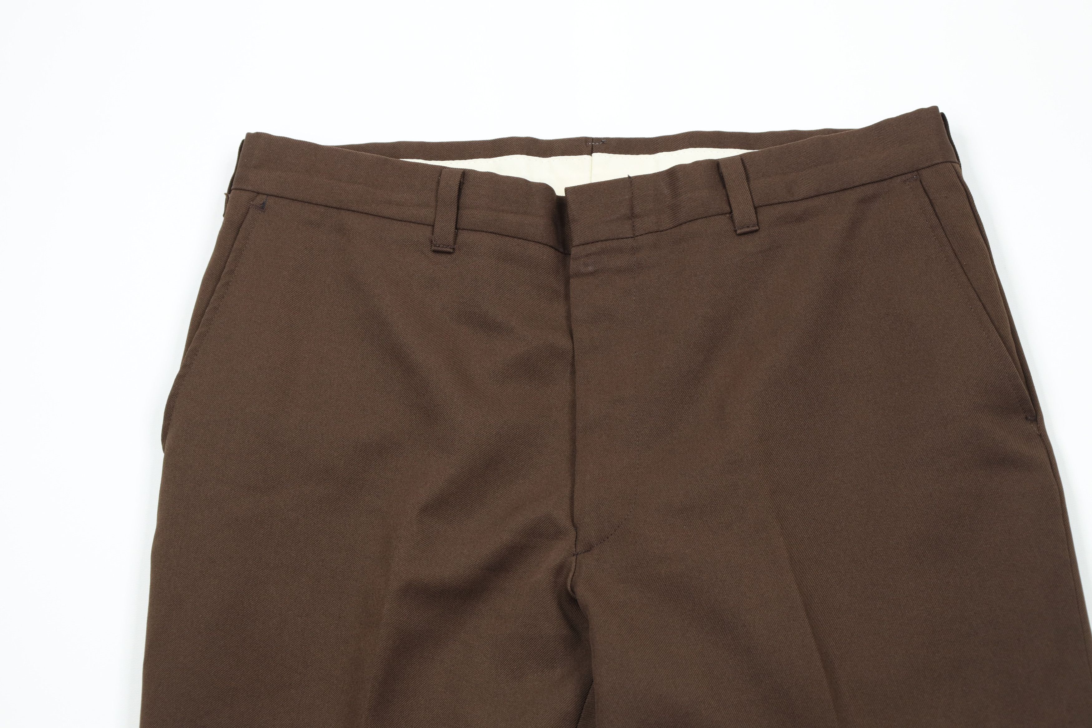 Vintage Vintage 70s Streetwear Flared Wide Leg Chino Pants Brown Size US 32 / EU 48 - 2 Thumbnail