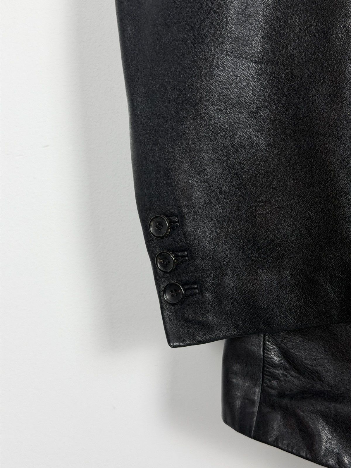 Gucci Gucci By Tom Ford A/W2002 Long Leather Blazer Jacket Size US L / EU 52-54 / 3 - 6 Thumbnail