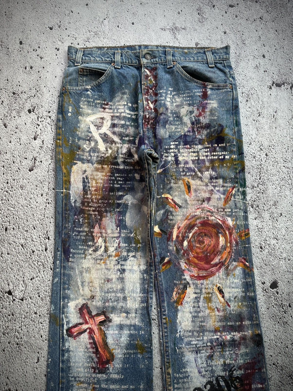 Levi's Vintage Clothing RARE Vintage levis Orange tab Painter style Denim Jeans Size US 34 / EU 50 - 5 Thumbnail