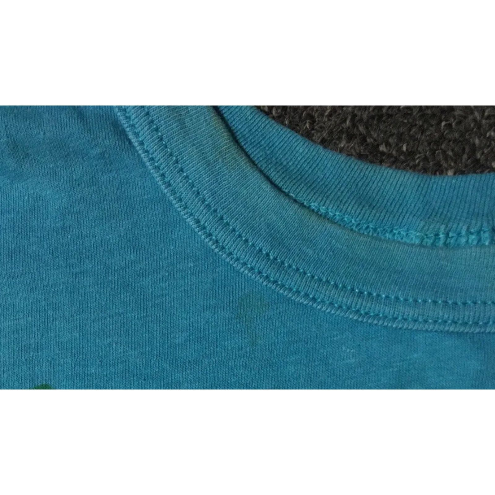 Vintage Vtg 80s Surf Faded Cropped Sleeveless Shirt L USA Blue Size L / US 10 / IT 46 - 4 Thumbnail