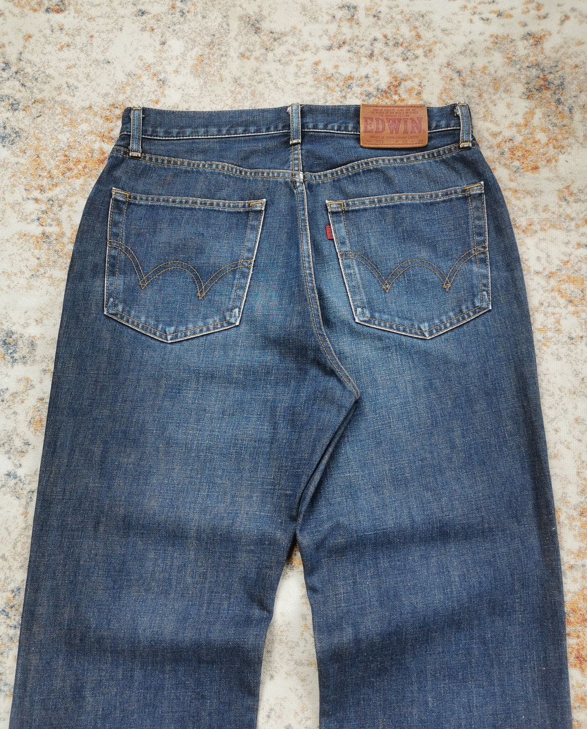 Edwin × Vintage Edwin 503 Regular Straight Jeans (LG101) Size US 32 / EU 48 - 4 Thumbnail